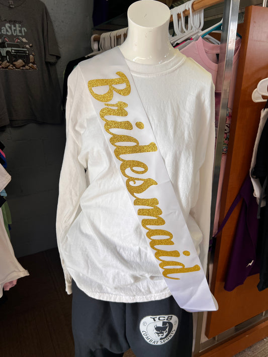 New bridesmaid sash ￼