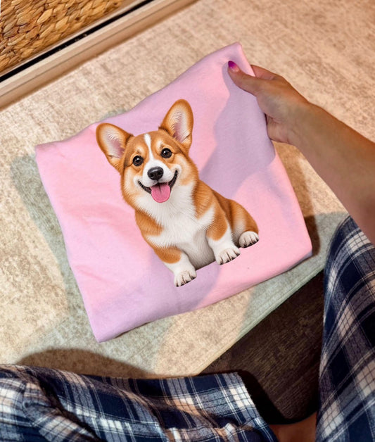 New unisex light pink corgi