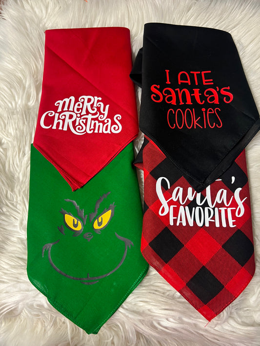 dog bandanna Christmas bundle pack ￼