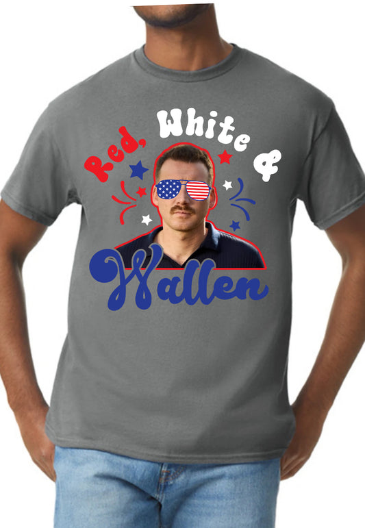 New Gilden unisex T-shirt red white and wallen