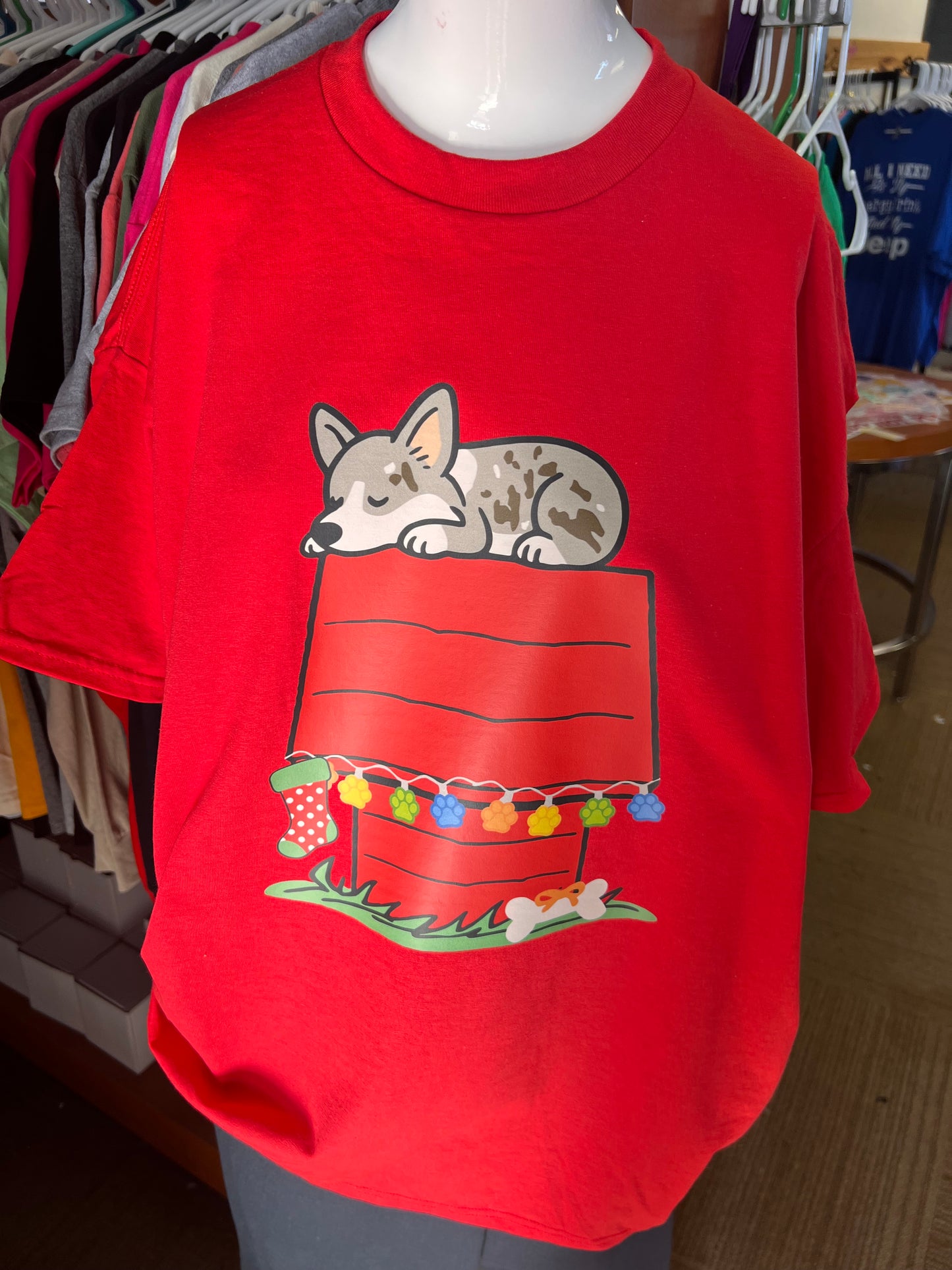 New unisex Christmas corgi