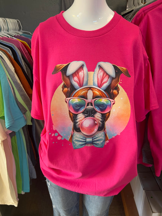 New unisex, short sleeve T-shirt easter boxer