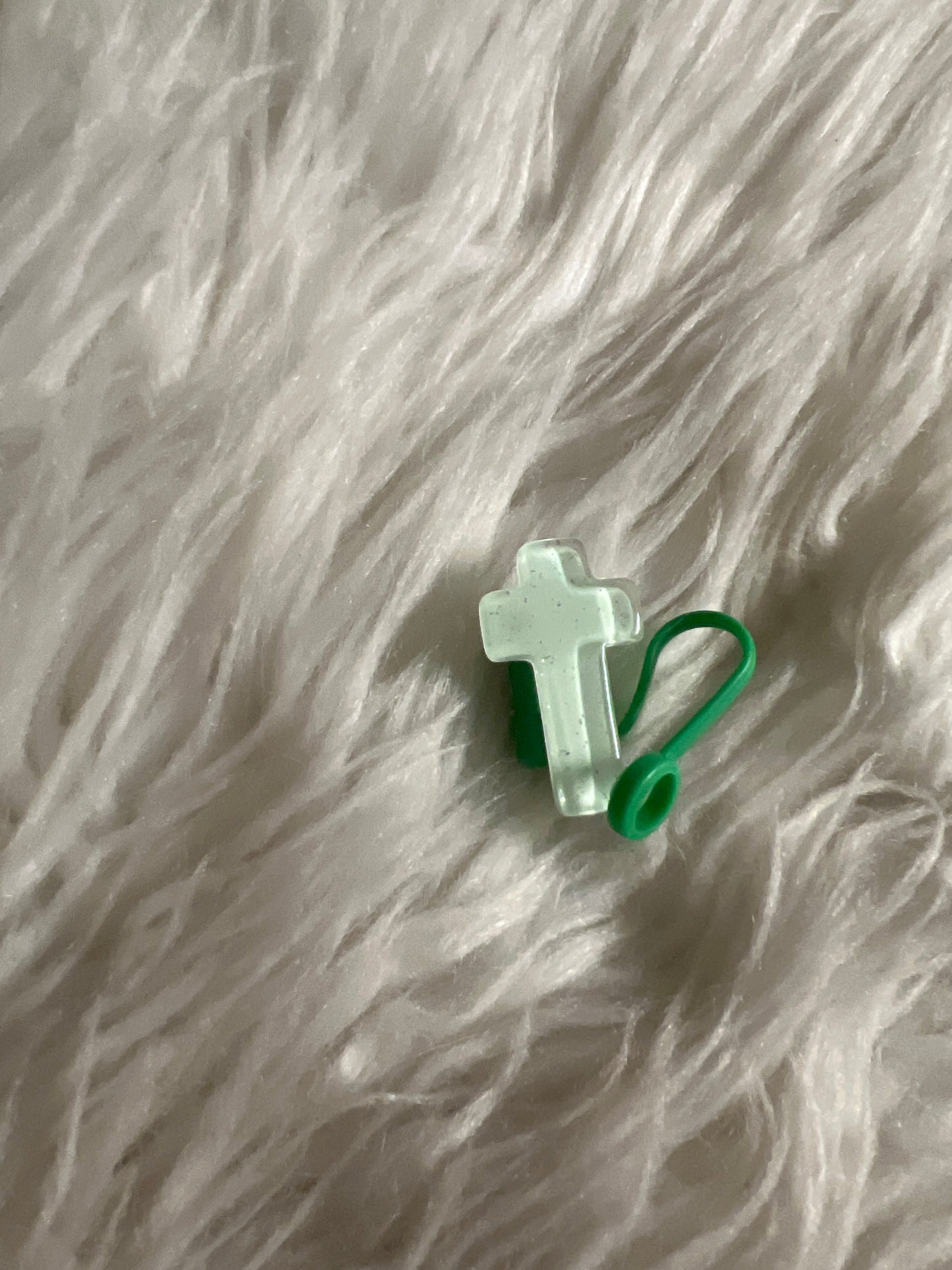 Straw topper cross