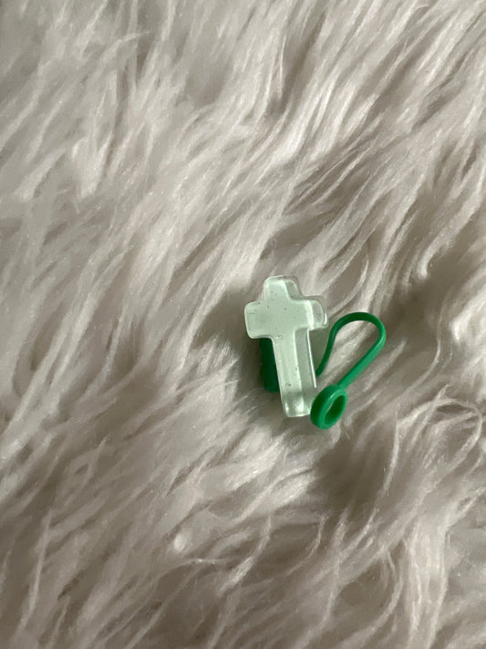 Straw topper cross