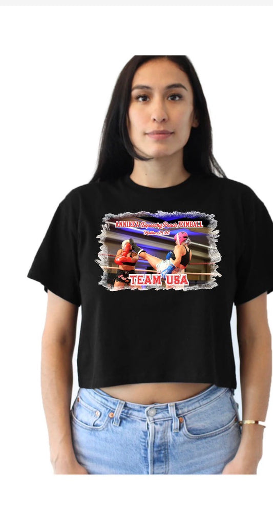New TCB next level ladies crop top