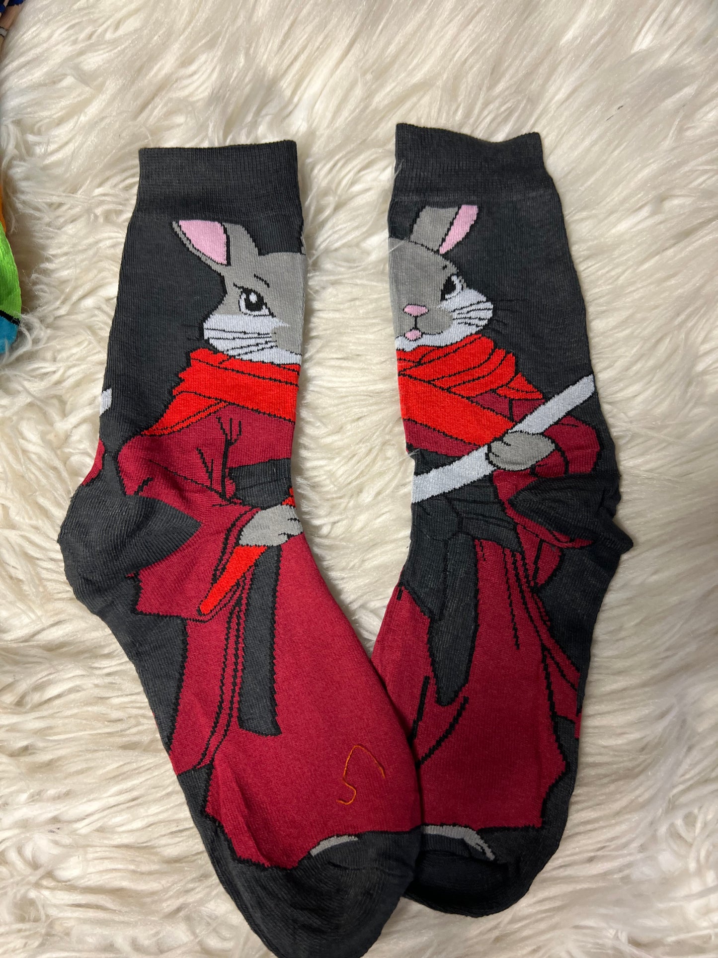 New adult one size graphic socks