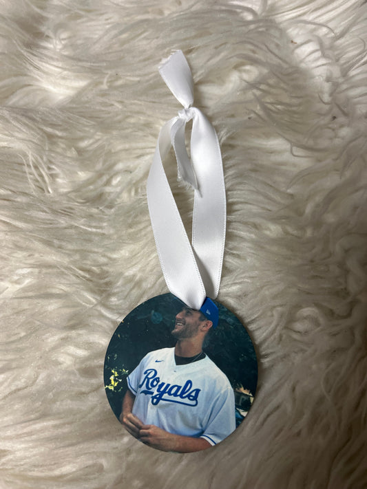 Mdf Christmas ornament baseball