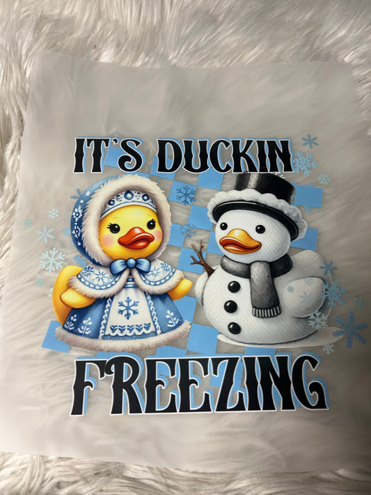 New DTF Christmas it’s ducking freezing