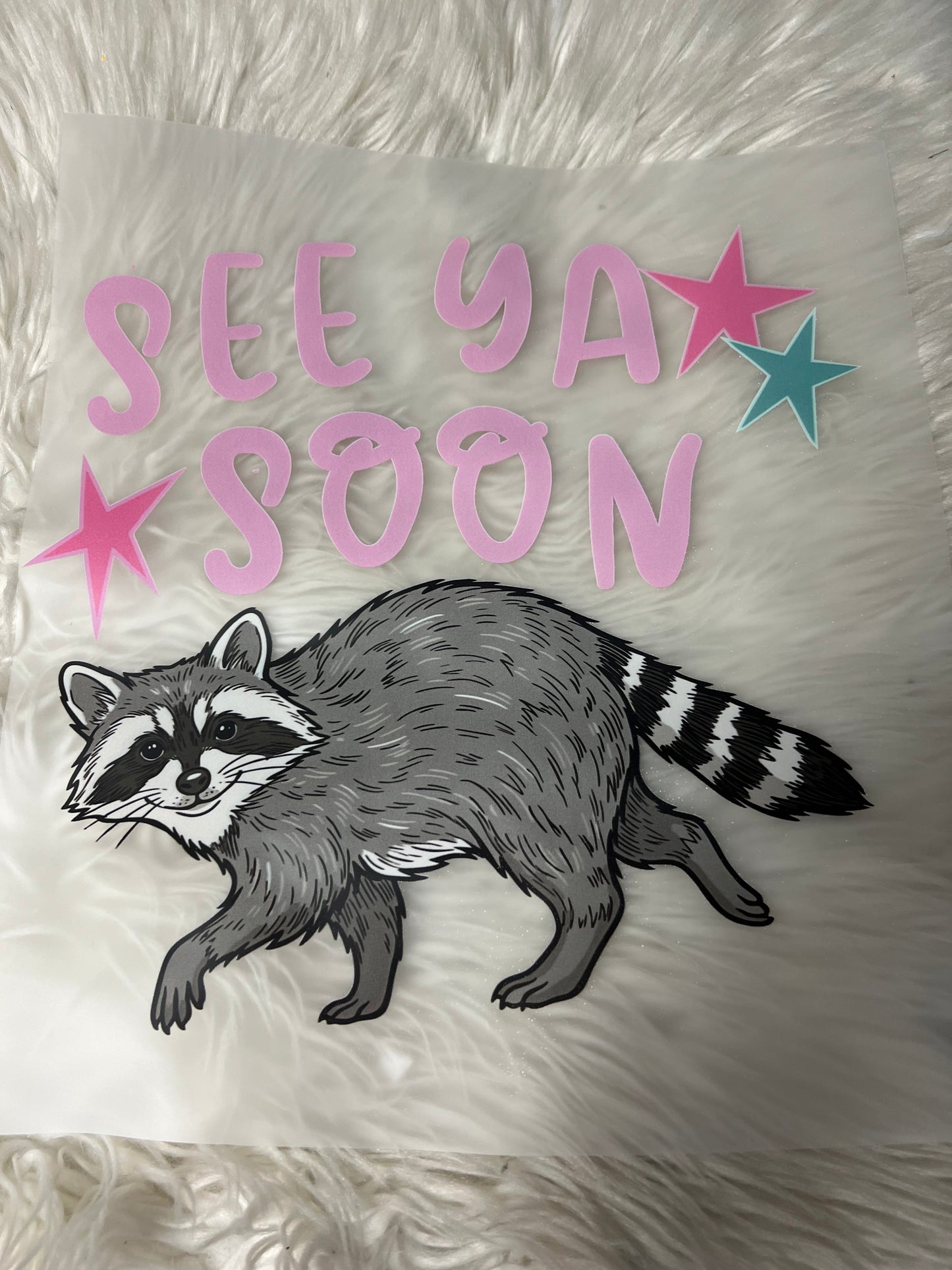 New DTF see ya  soon raccoon ￼