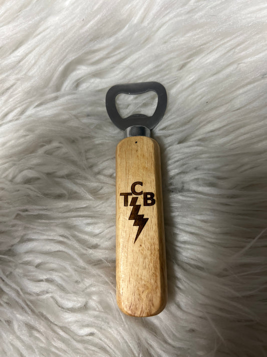 Kenzie Morrison TCB wooden bottle opener