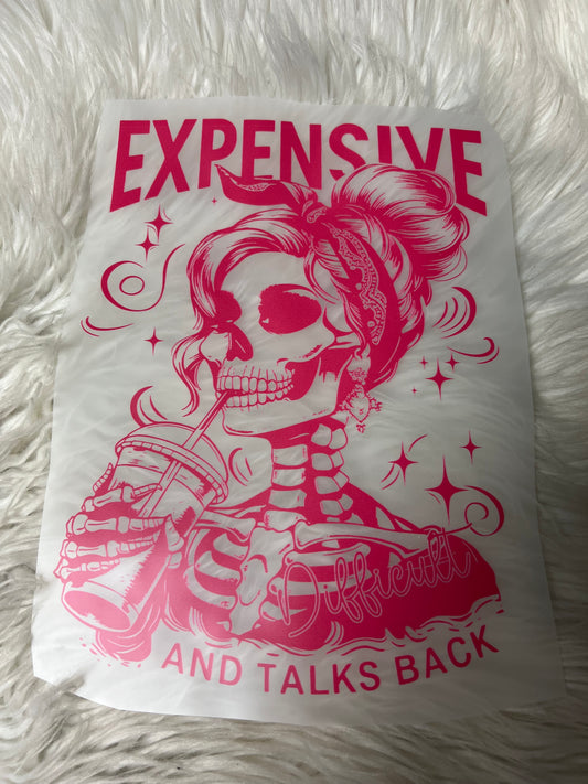 DTF  print hot pink