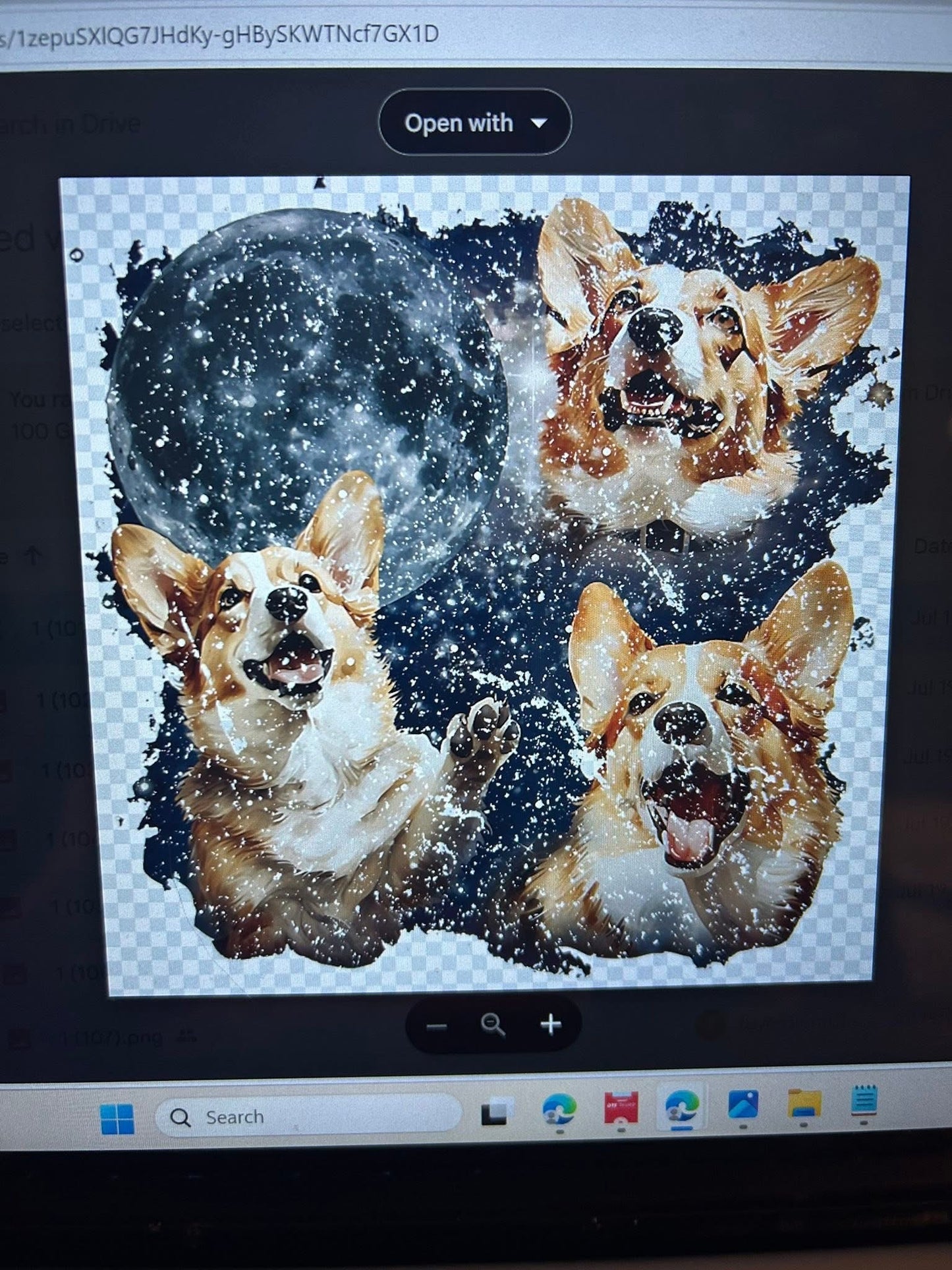 New DTF corgi