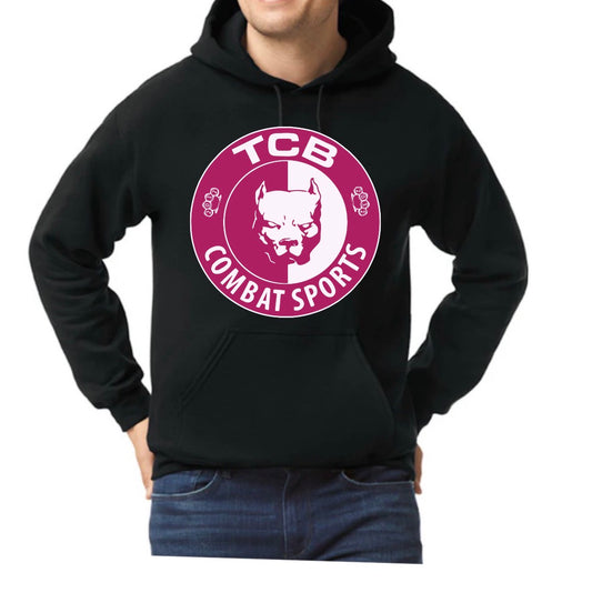 Pink TCB unisex Gilden adult hoodie