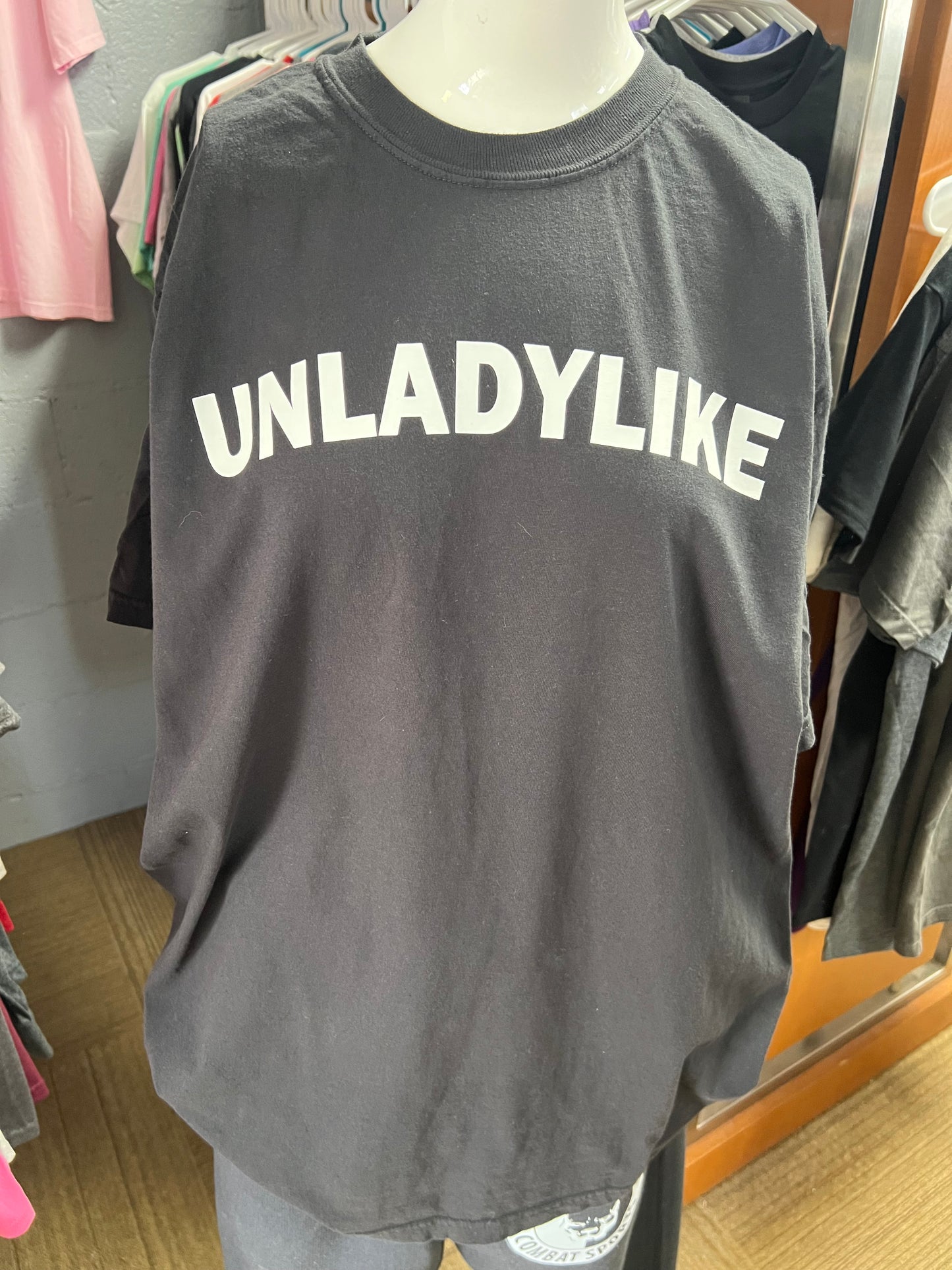 New unisex black unladylike