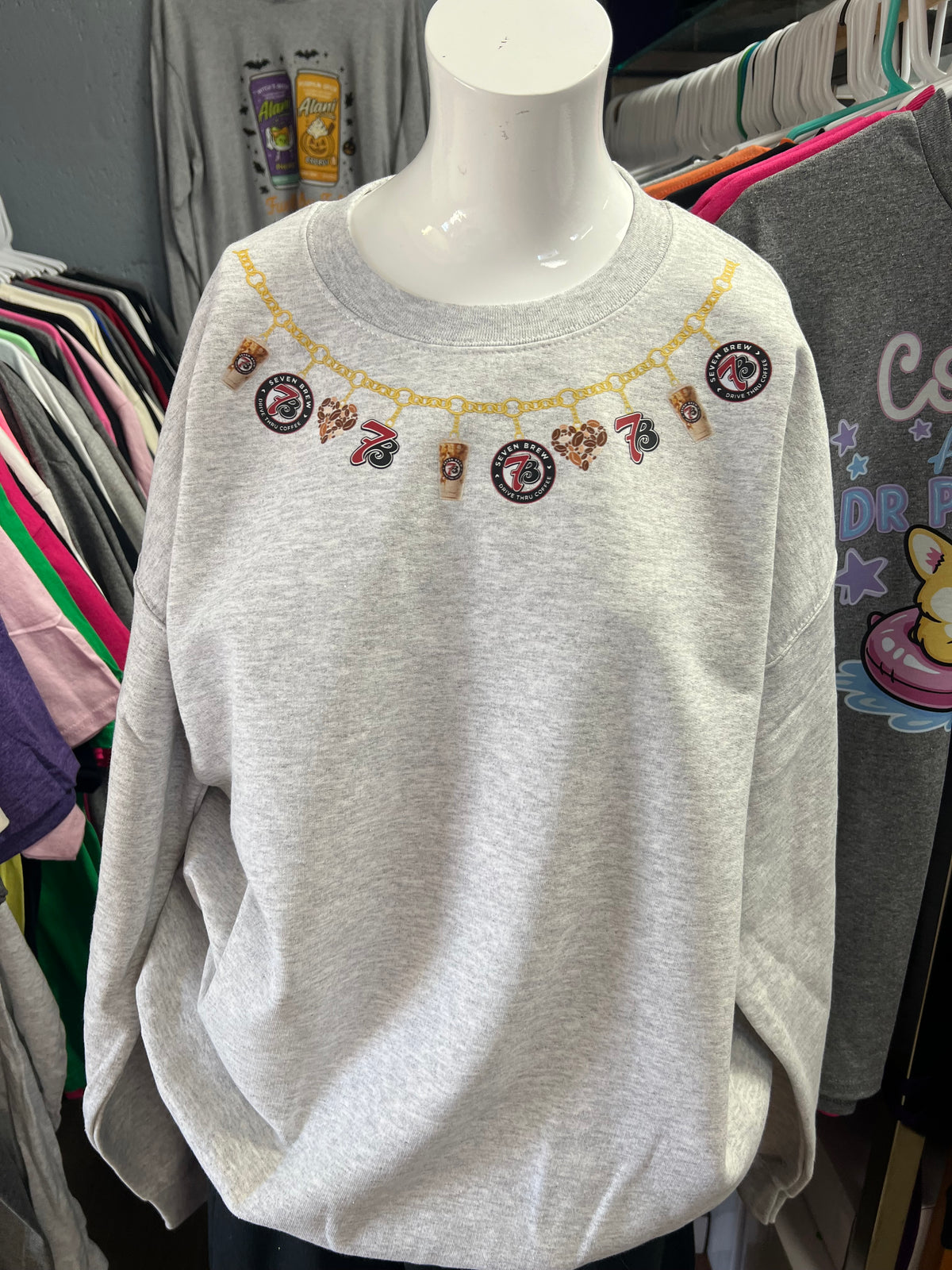 unisex top charm necklace coffee brew