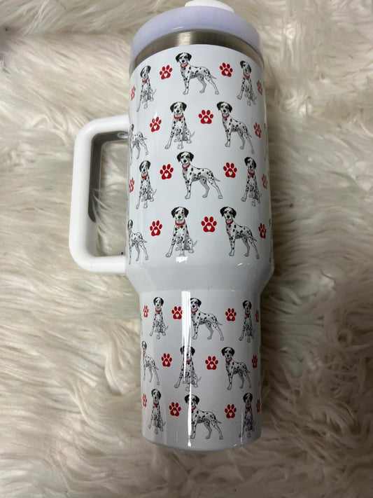 Brand new 40 ounce stainless steel Tumblr with handle  with plastic straw