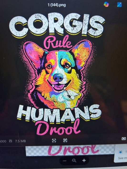 New DTF corgi