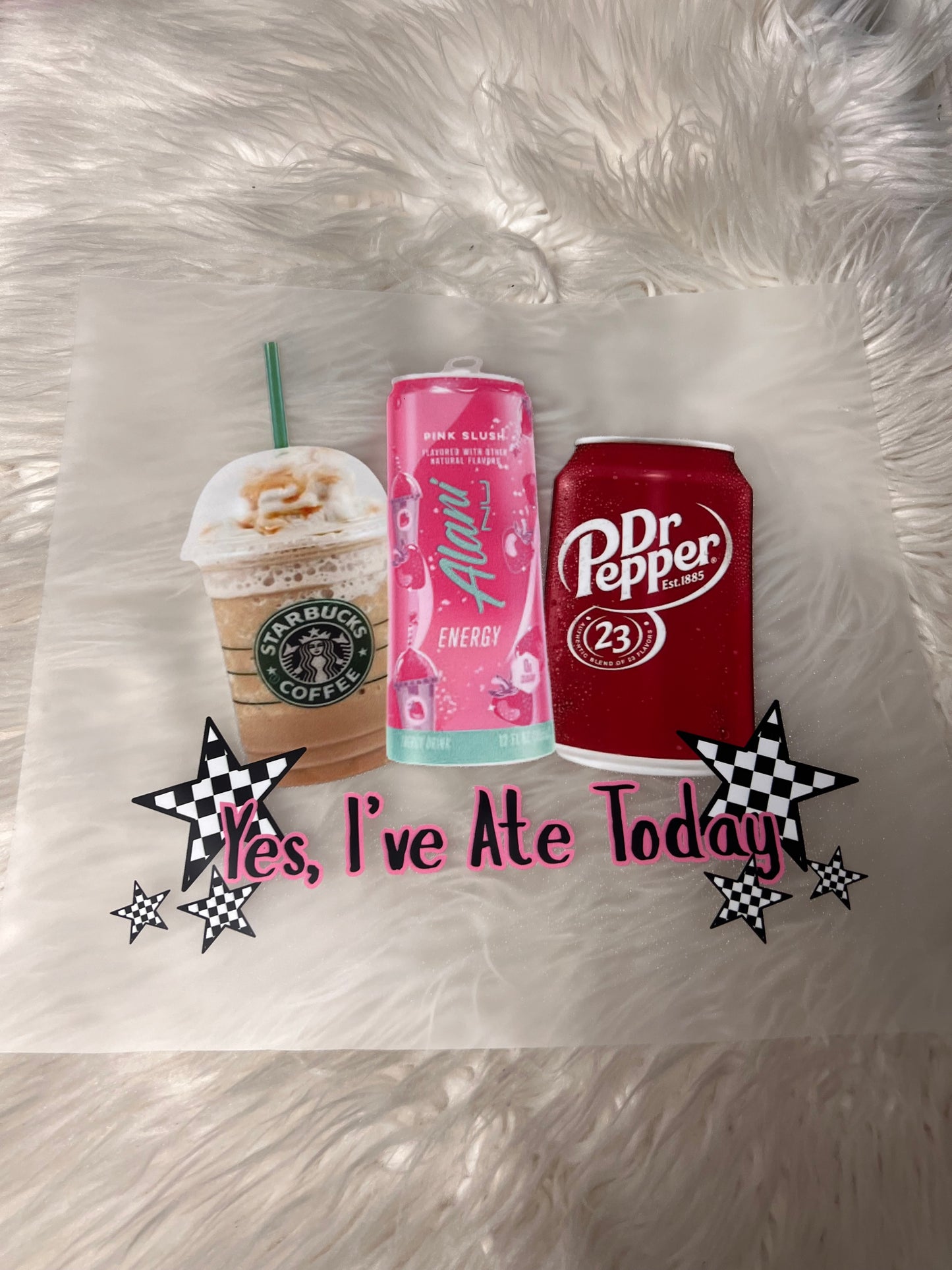 New DTF pink soda coffee