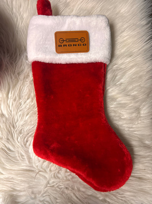 New Christmas stocking laser engraved patch