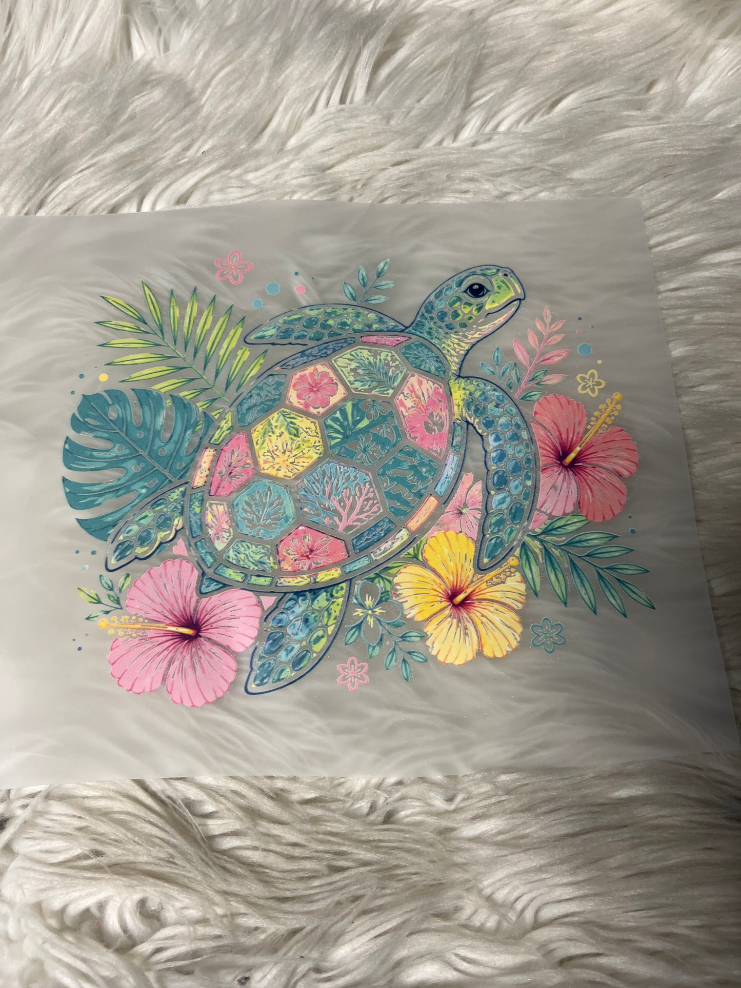 New DTF blackout summer turtle ￼
