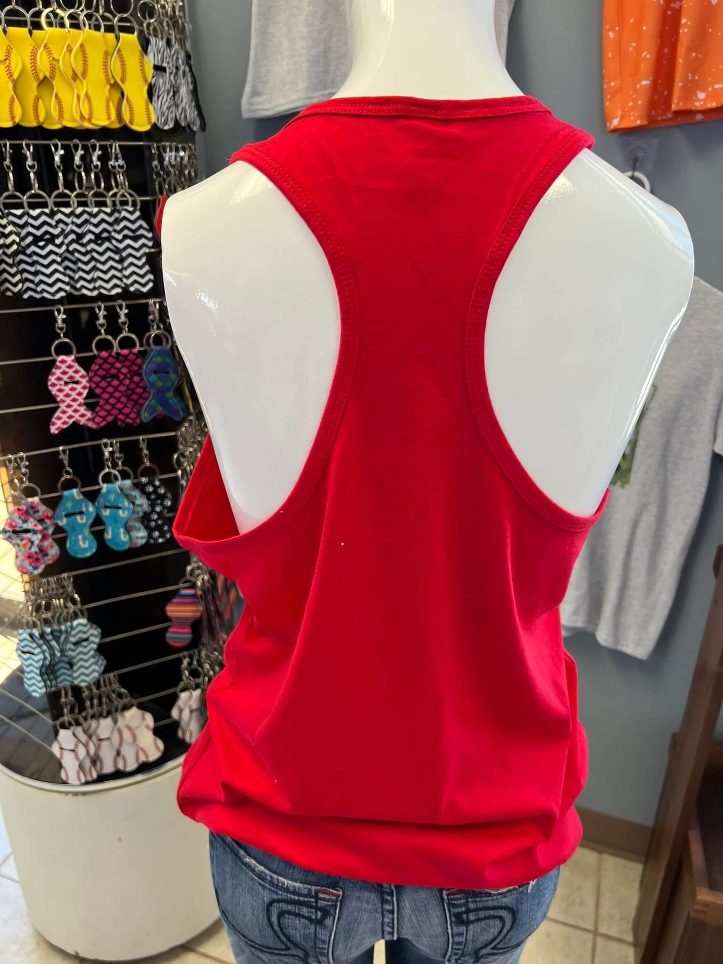 New ladies next level, Razorback tank top kc
