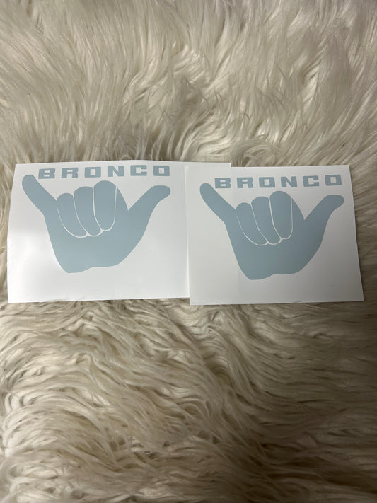 Vehicle wave car decals blue gray