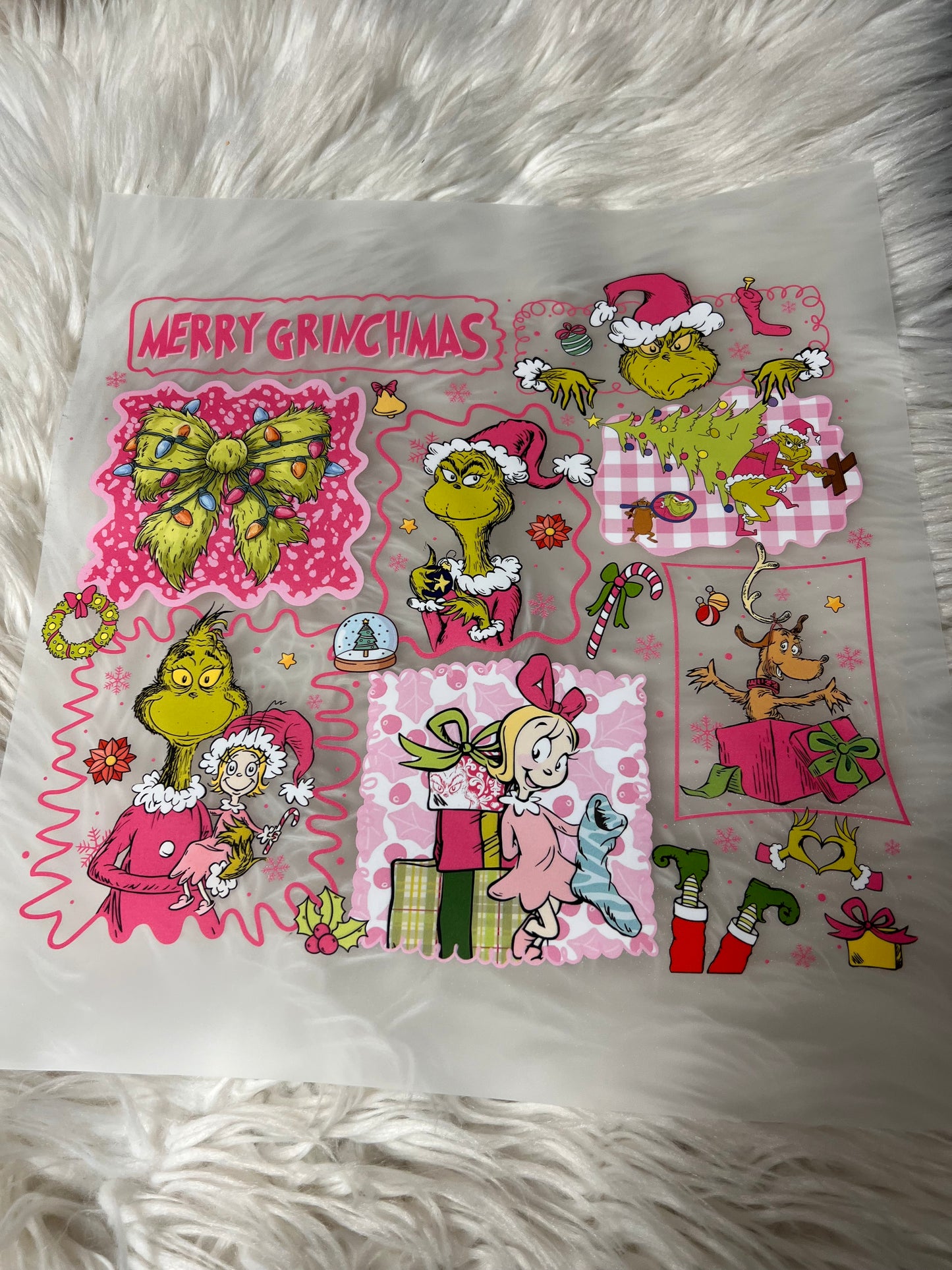 New DTF Christmas pink