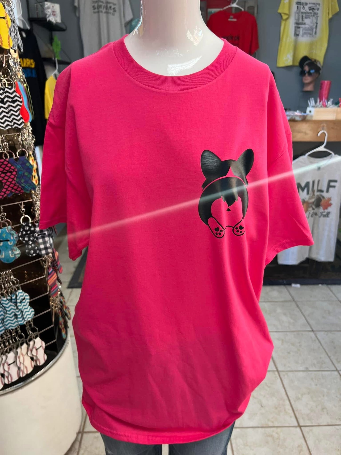 New unisex pink dog corgi