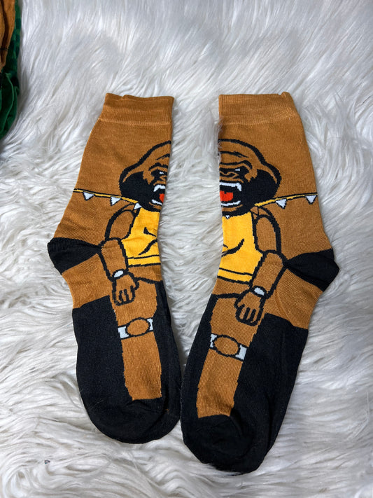 New adult one size graphic socks