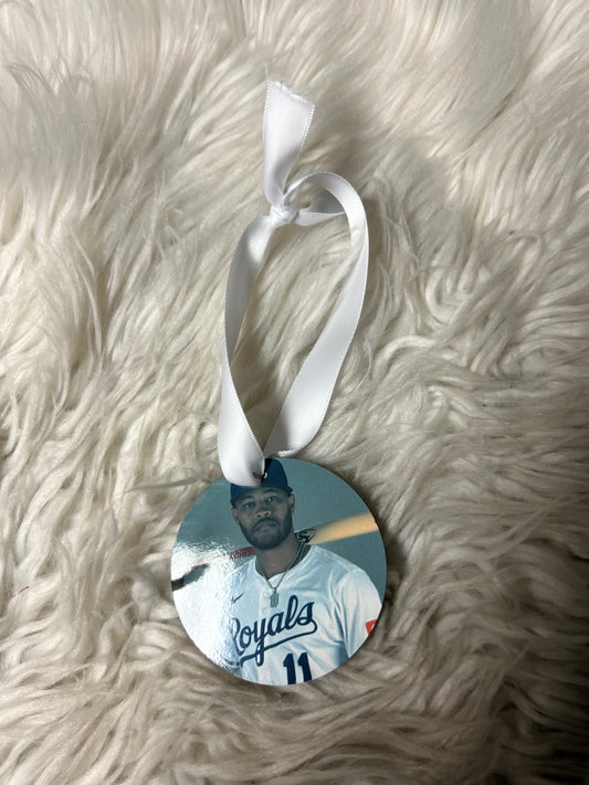 Mdf Christmas ornament baseball