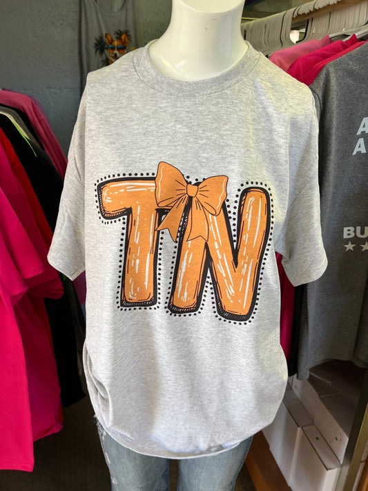 New  unisex T-shirt Tennessee TN bow