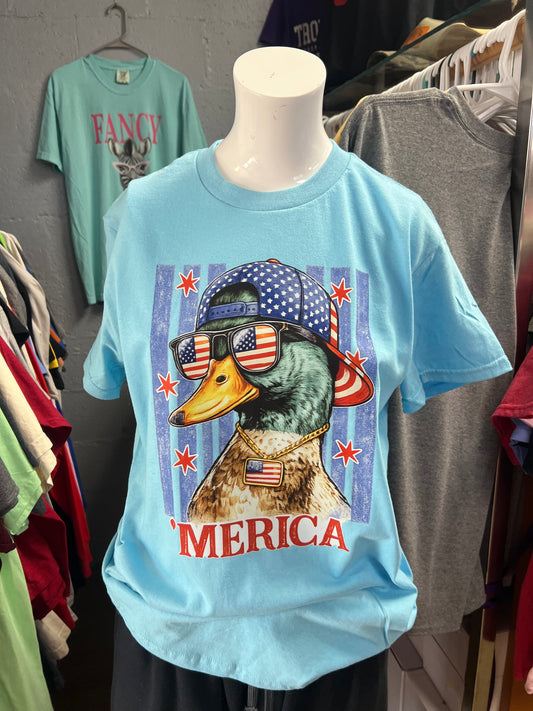 New  unisex T-shirt usa duck