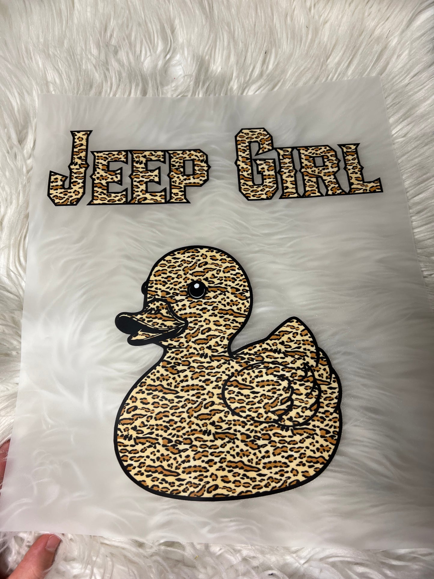 New DTF 4 x 4 leopard print