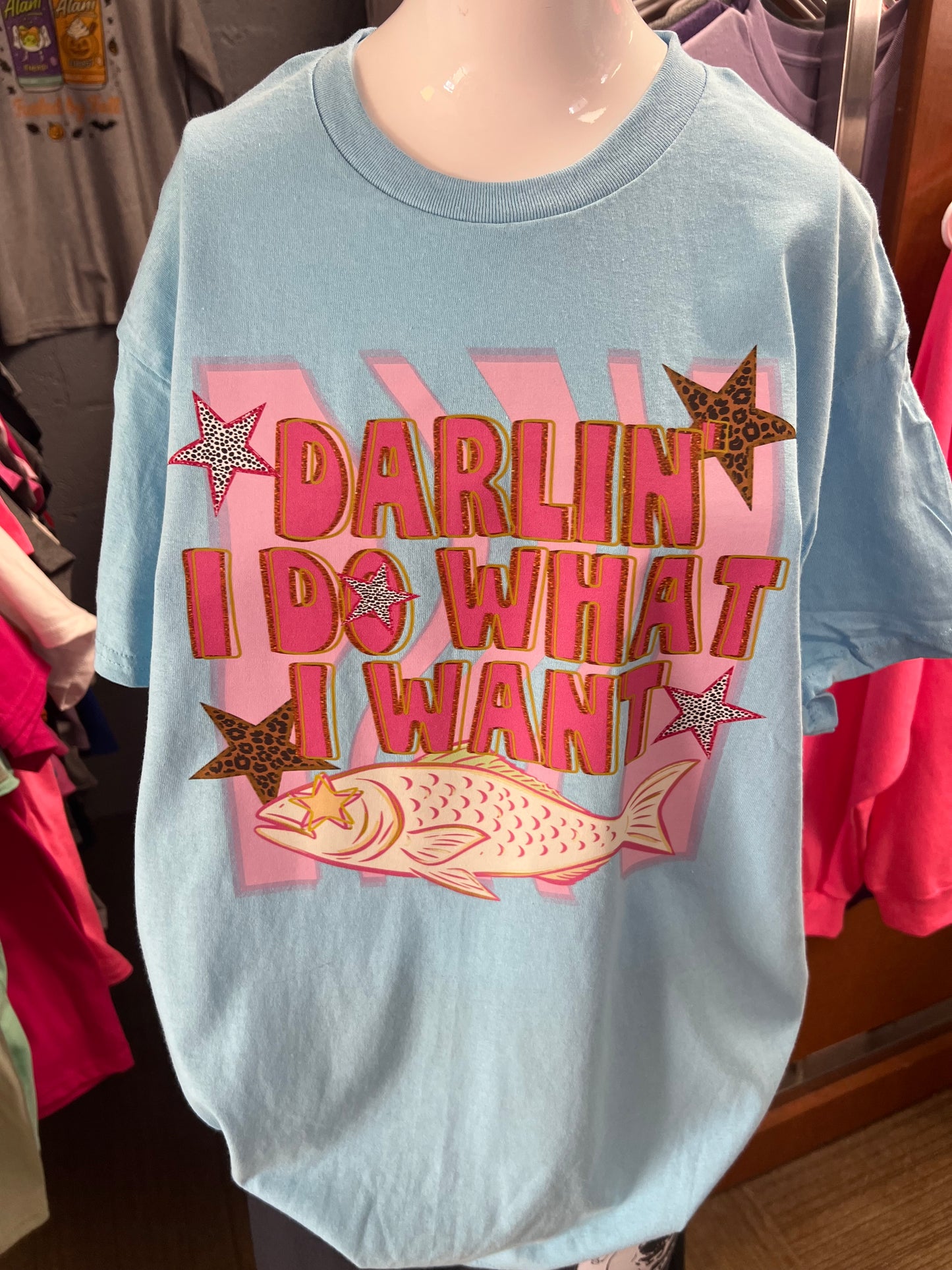 Unisex new T-shirt light blue