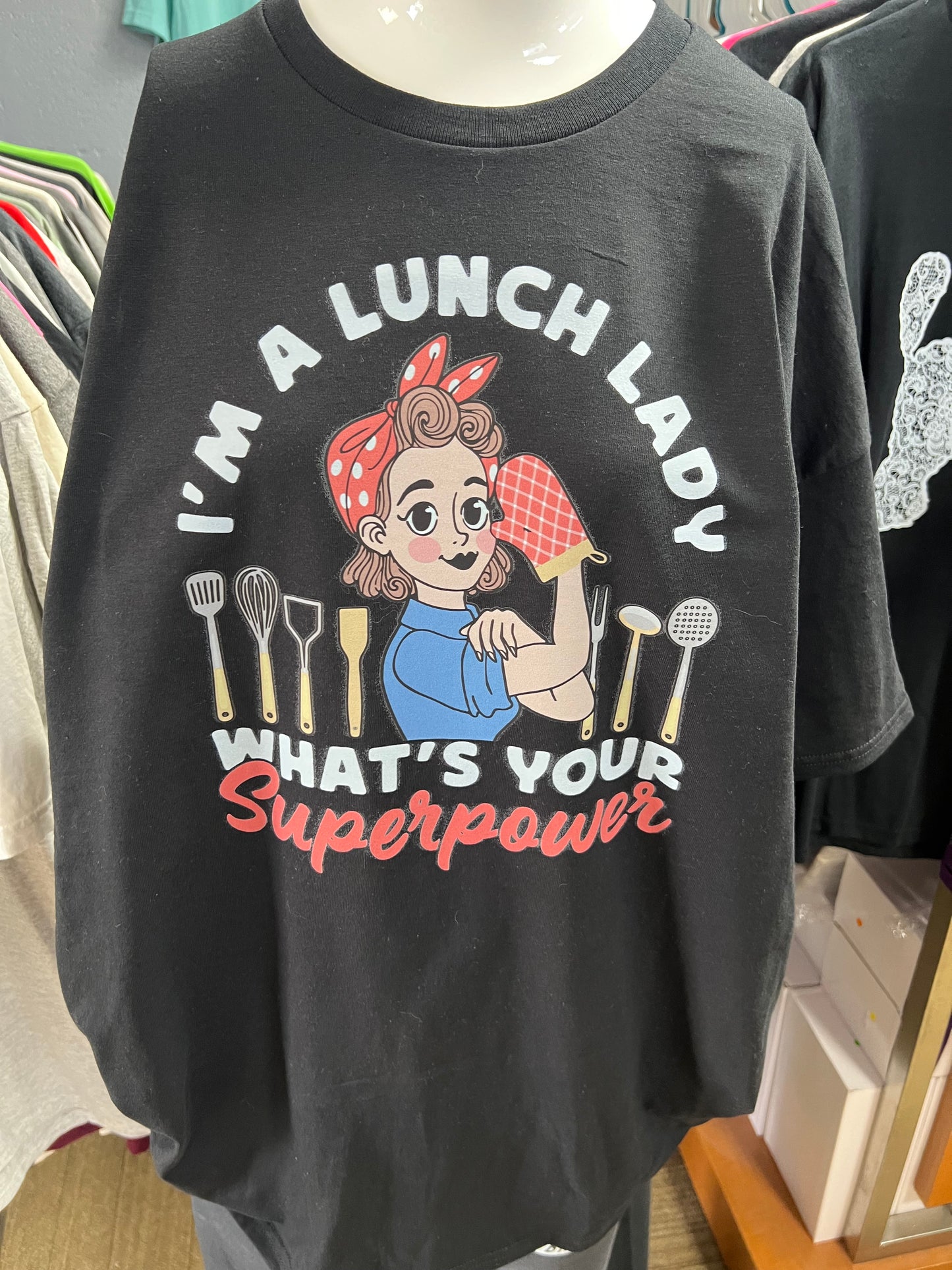 New unisex lunch lady
