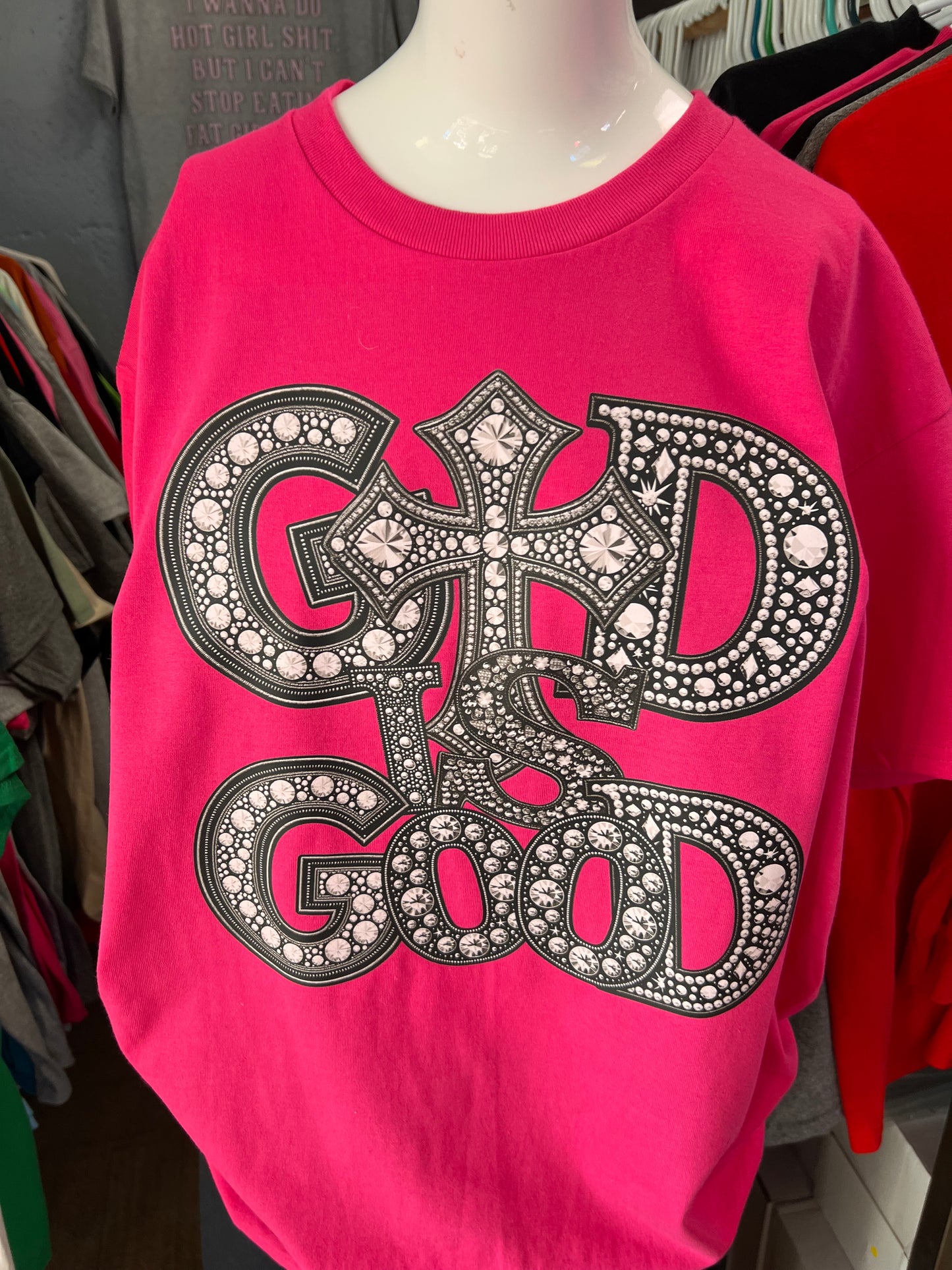 New unisex pink god