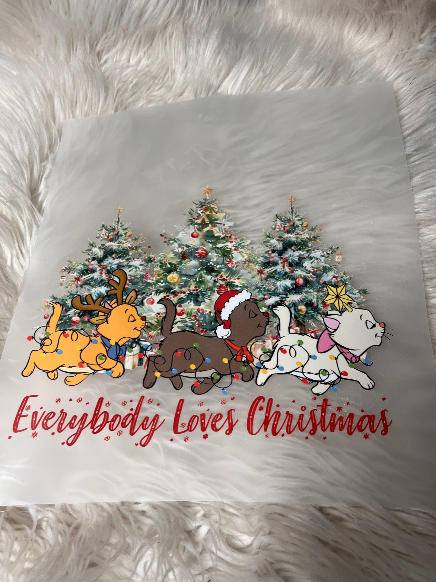 New DTF Christmas cats