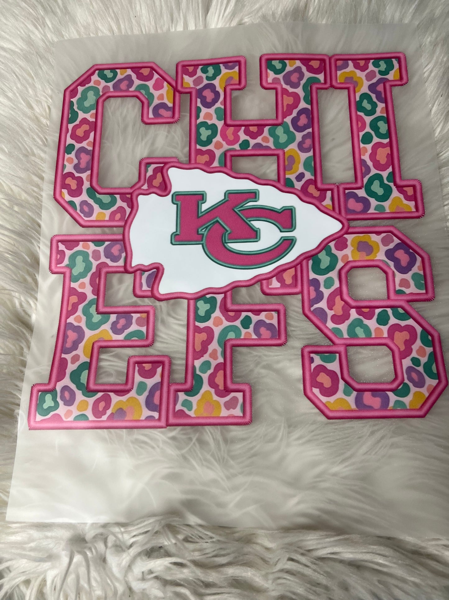 New DTF football leopard girly ￼