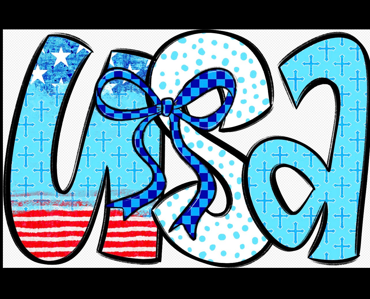 New DTF USA patriotic