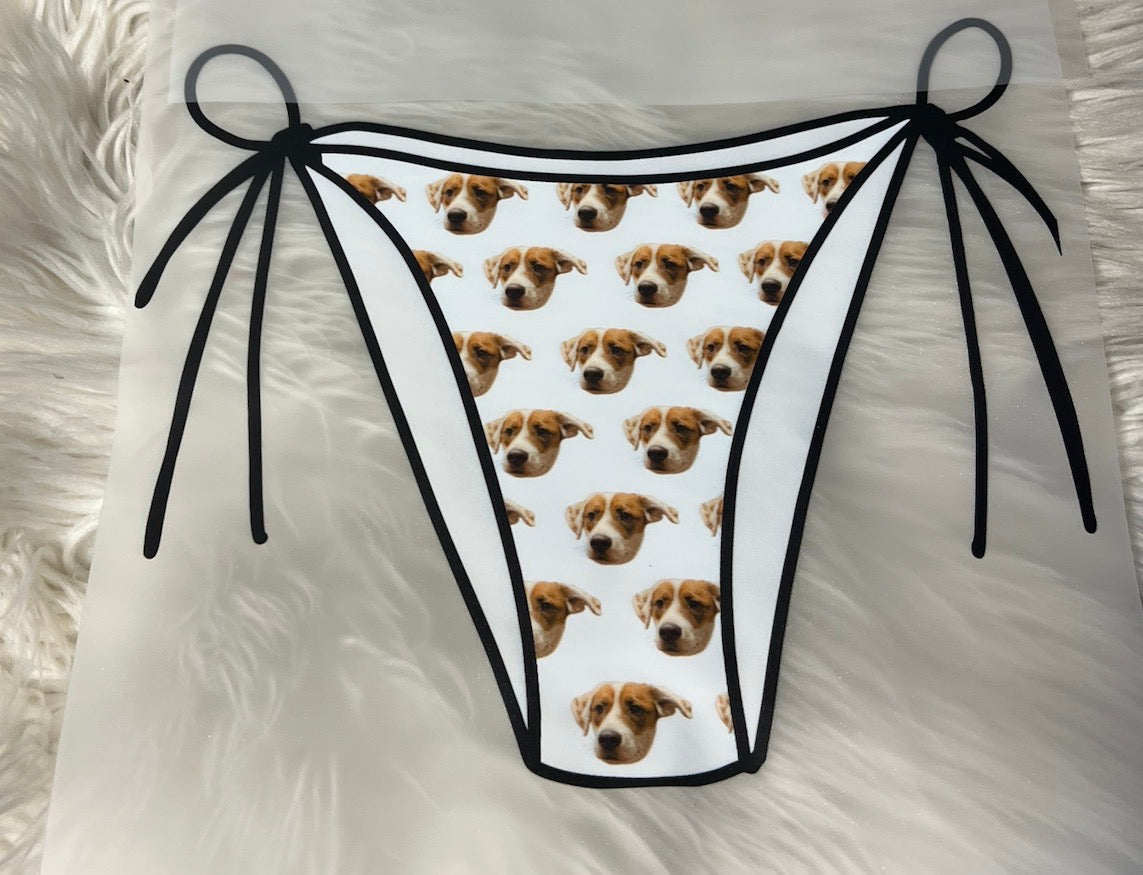 New  DTF bikini bottom cute dog