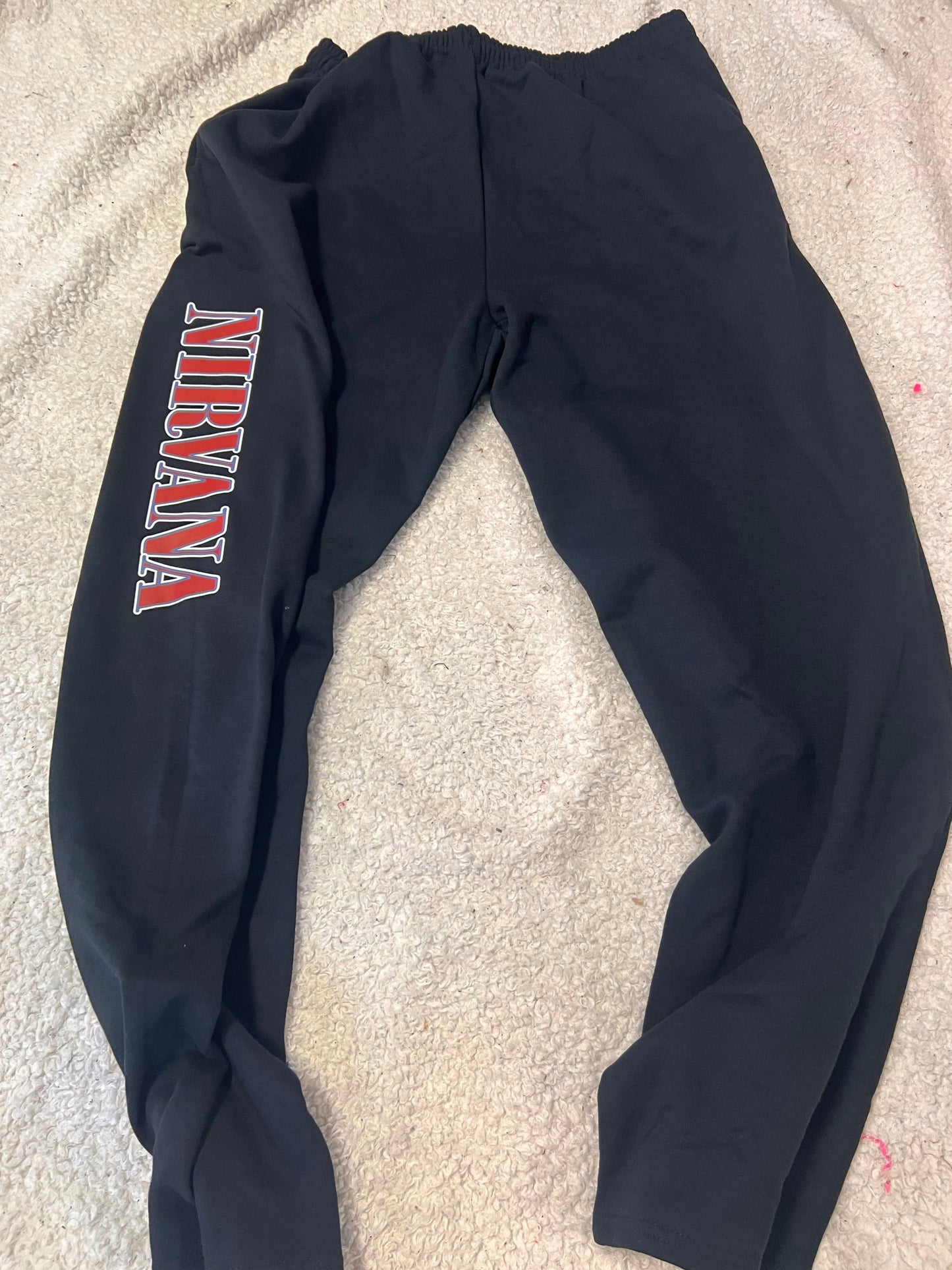 New unisex jerzees bottoms black rock and roll