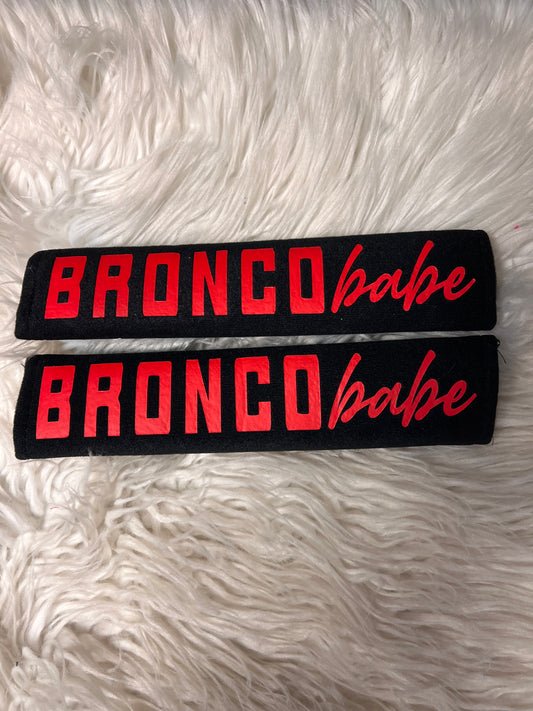New seatbelt covers red