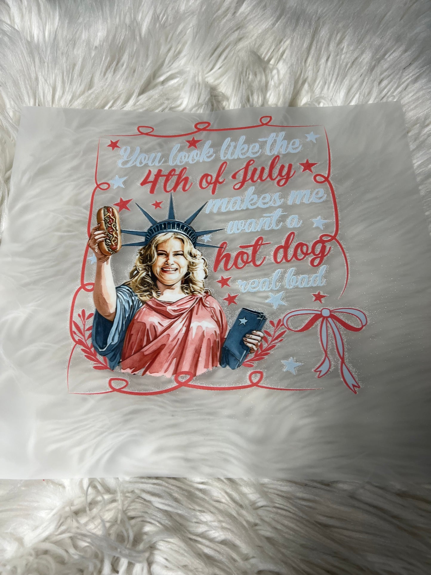 New DTF USA patriotic hotdog