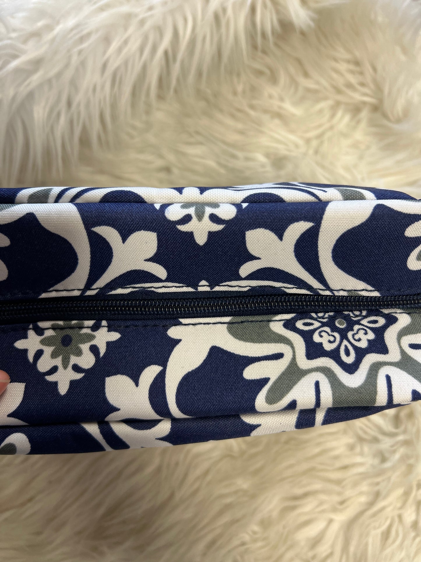 Brand new zipper bag navy blue