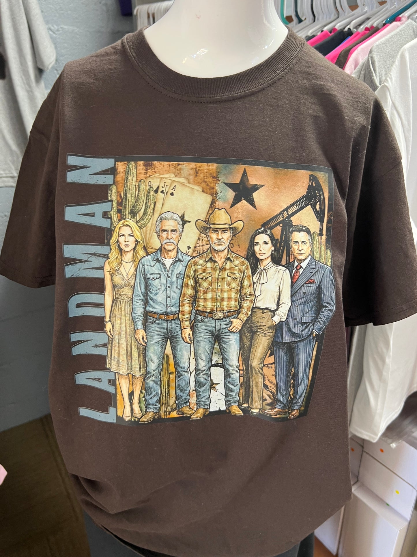 New  unisex  brown top Land-man
