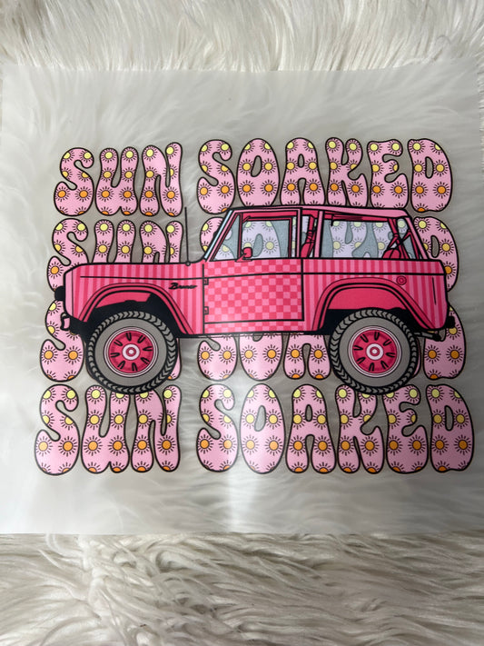 New DTF sun, soaked off-road vehicle pink