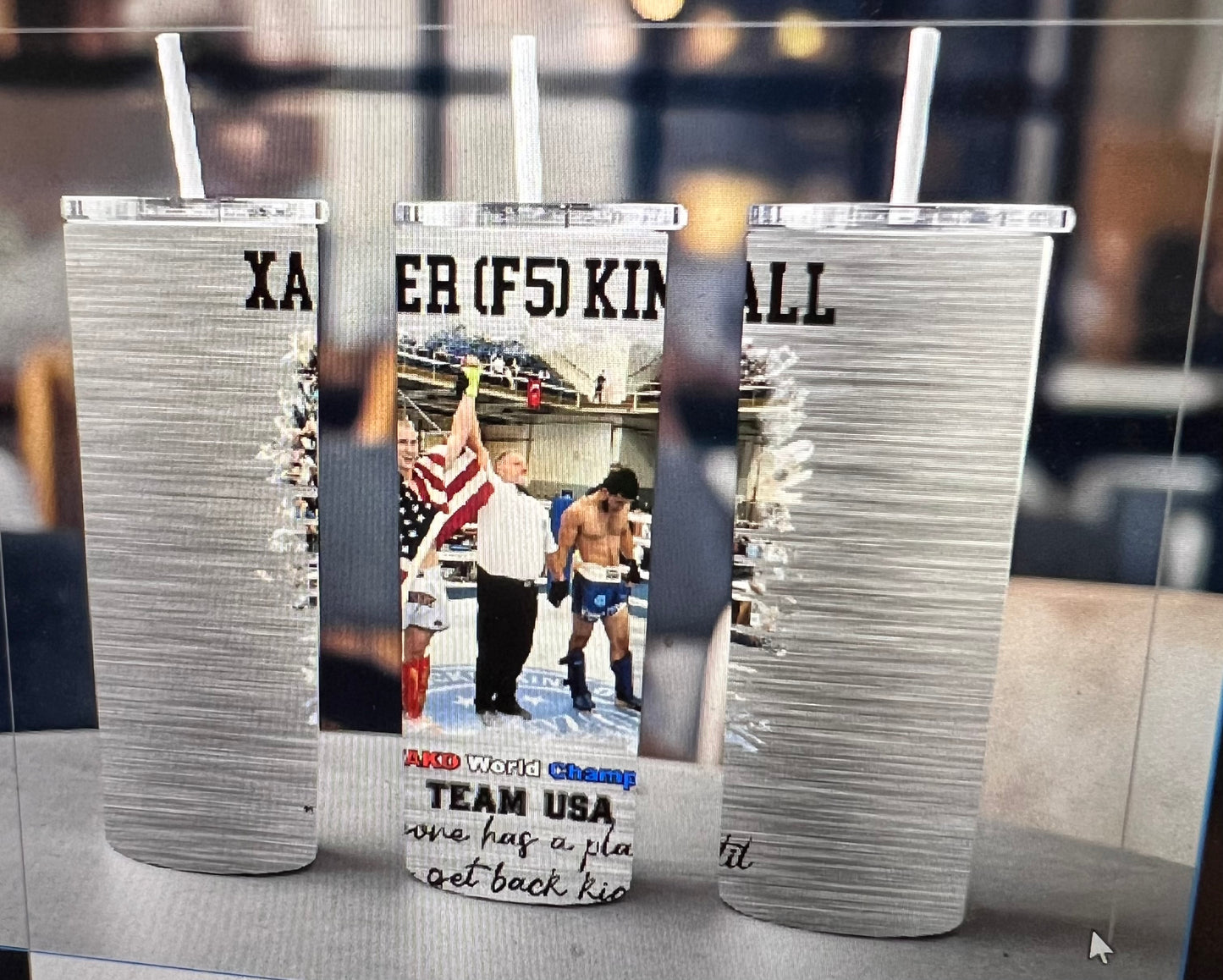 New 20 ounce stainless steel Tumblr with plastic straw