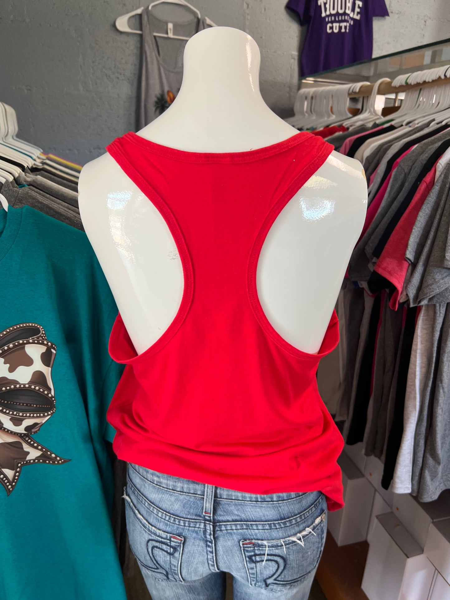 New ladies next level, Razorback tank top kc
