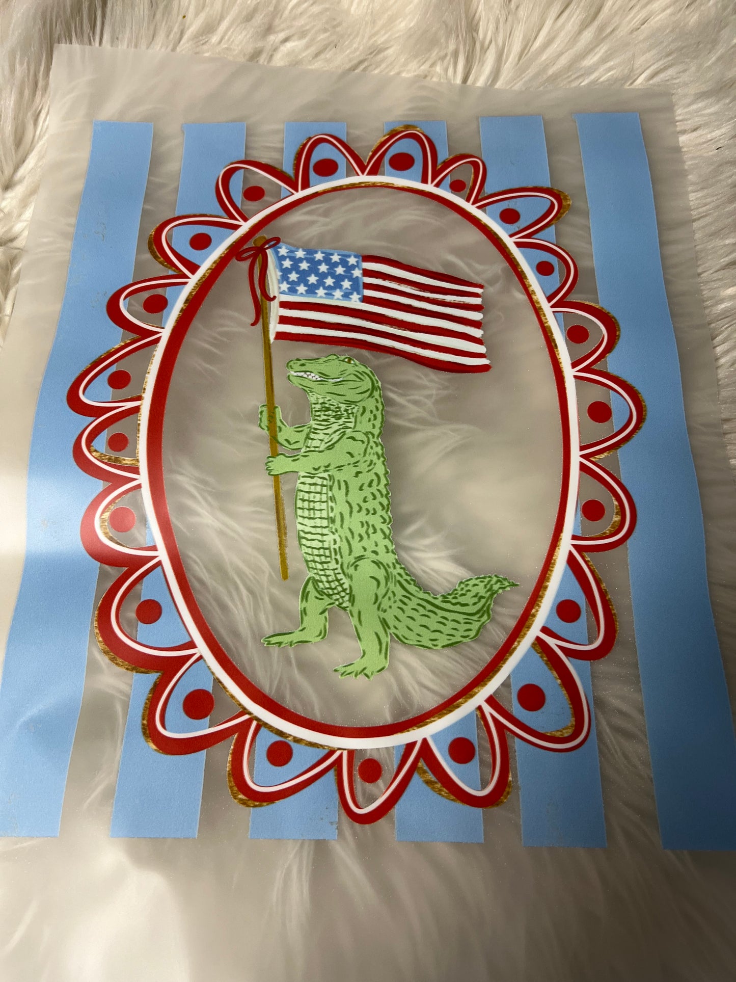 New  DTF patriotic gator ￼
