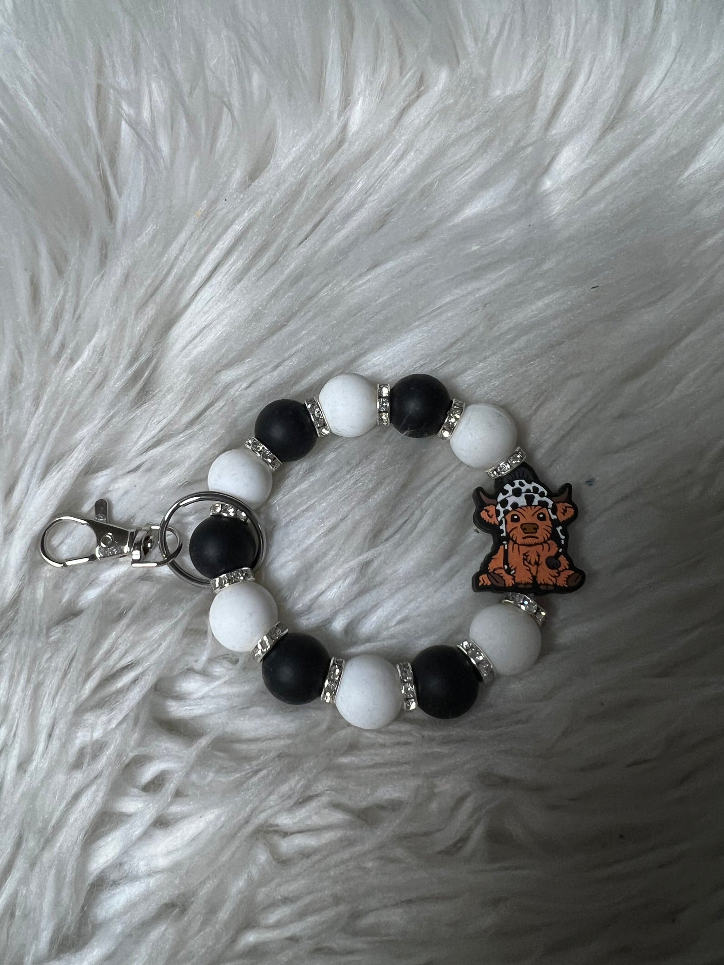 New keychain bracelet Highland cow
